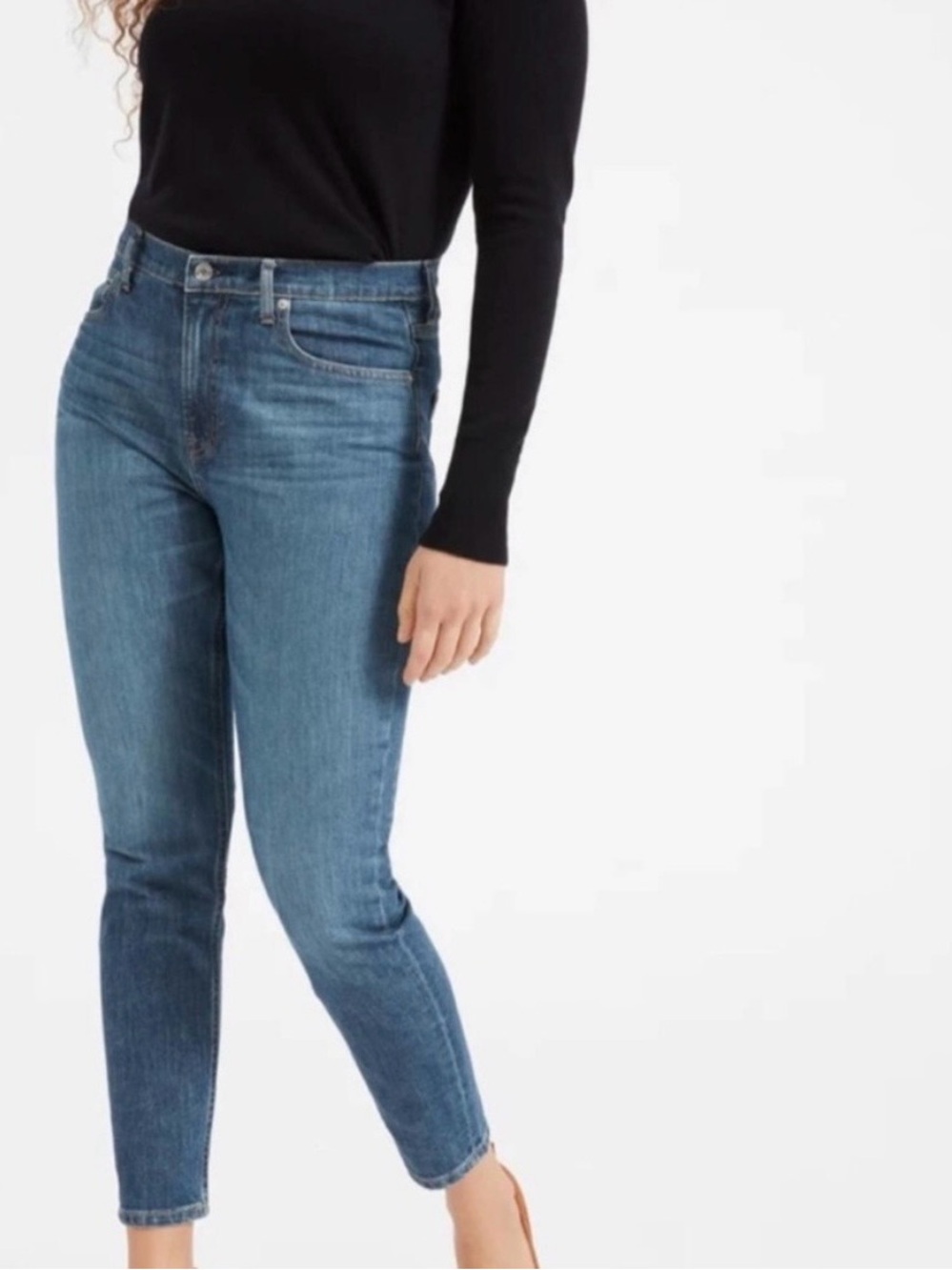 Everlane Ankle Slim Jeans in Medium Blue Wash